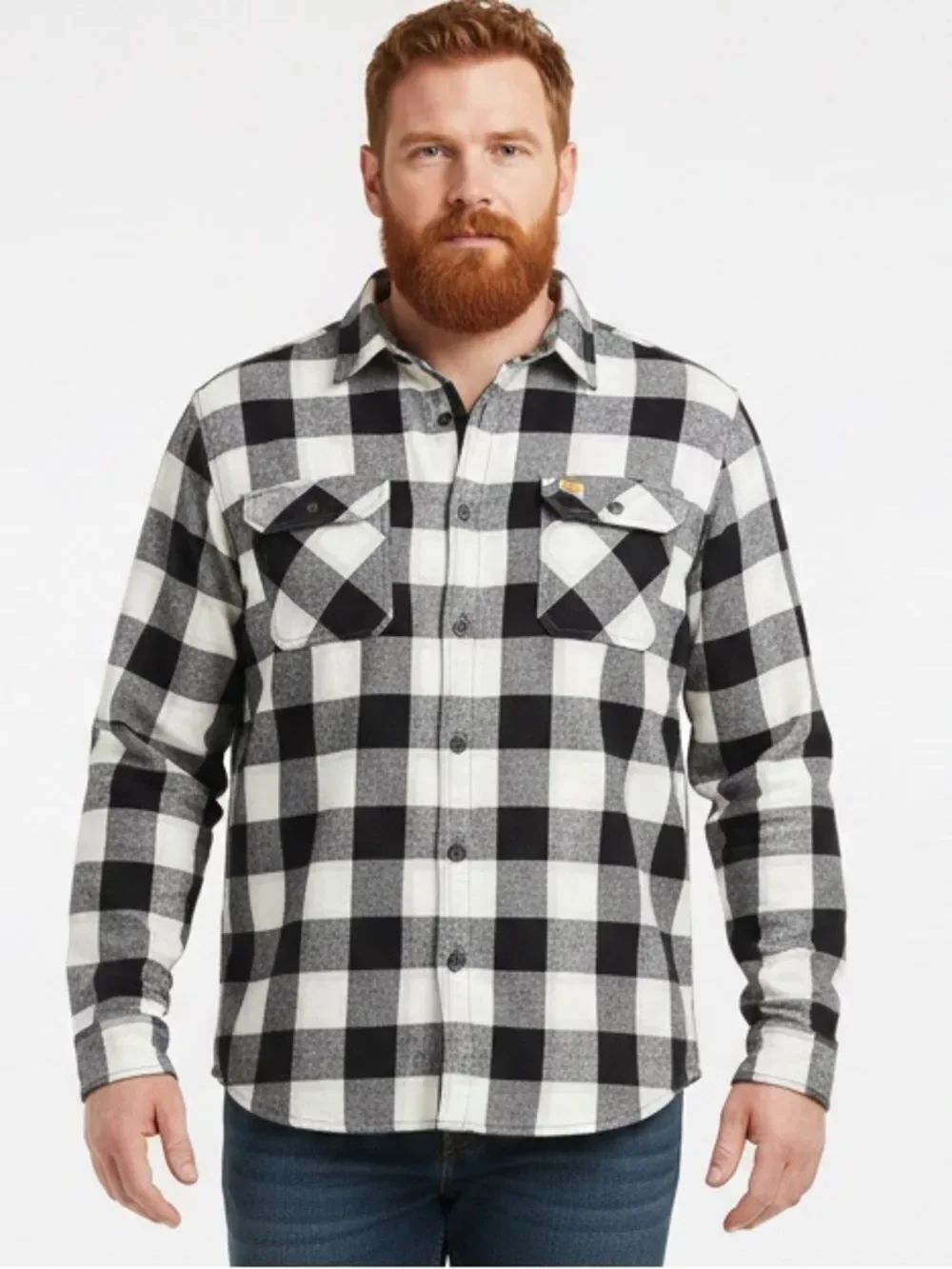 CARHARTT | Original Fit Plaid Button Down Long Sleeve Shirt Blues Men’s Size M